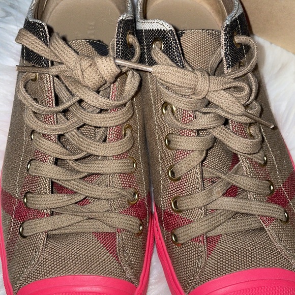 💜Burberry Bourbon low Sneakers - Picture 4 of 14